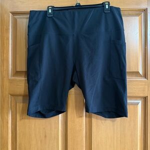 Yogalicious Black Women’s Athletic Shorts with Side Pockets. Never worn.